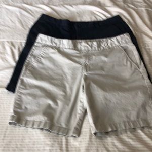 2 pairs light weight Bermuda shorts. Size 12